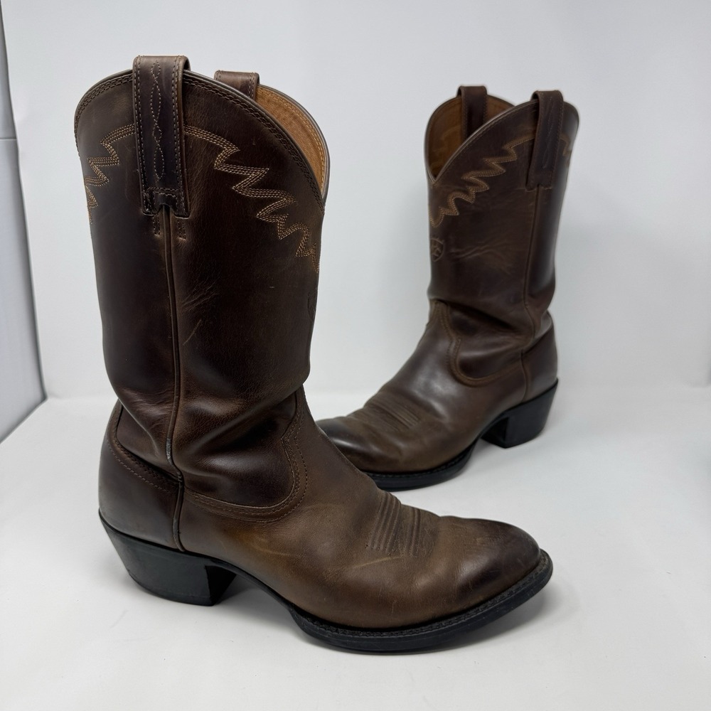 Ariat 4LR Sedona Brown Leather Cowboy BOOTS 10002194 34625 Landman Men's 9 D